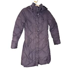 The‎ North Face long purple goose-down puffer jacket